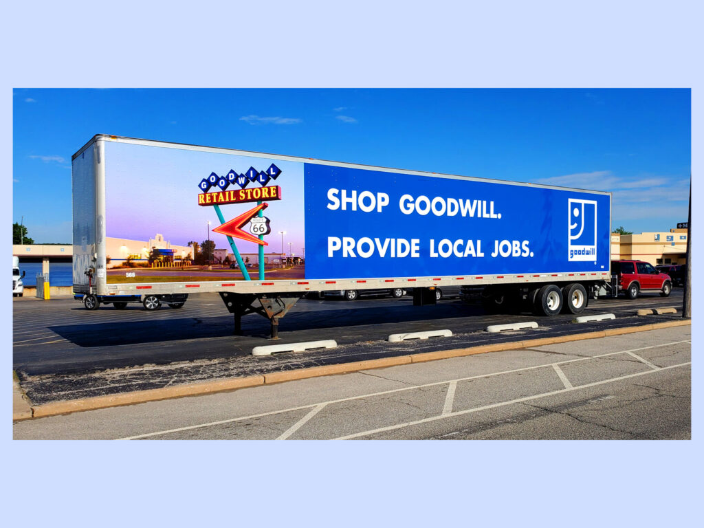 53' Foot Trailer Wrap for Goodwill.